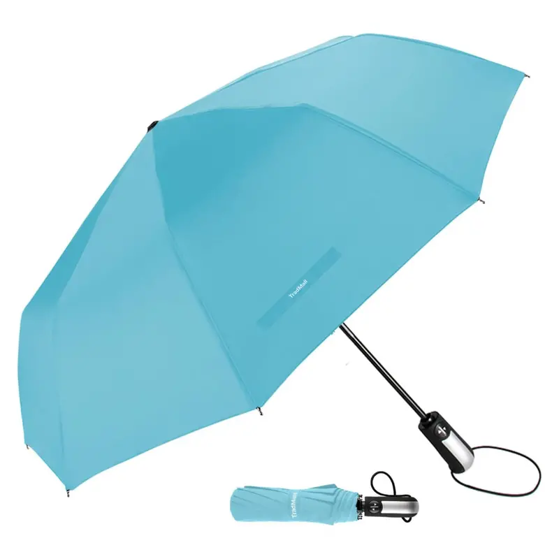 Windproof Travel Umbrella With 46" Large Canopy 1