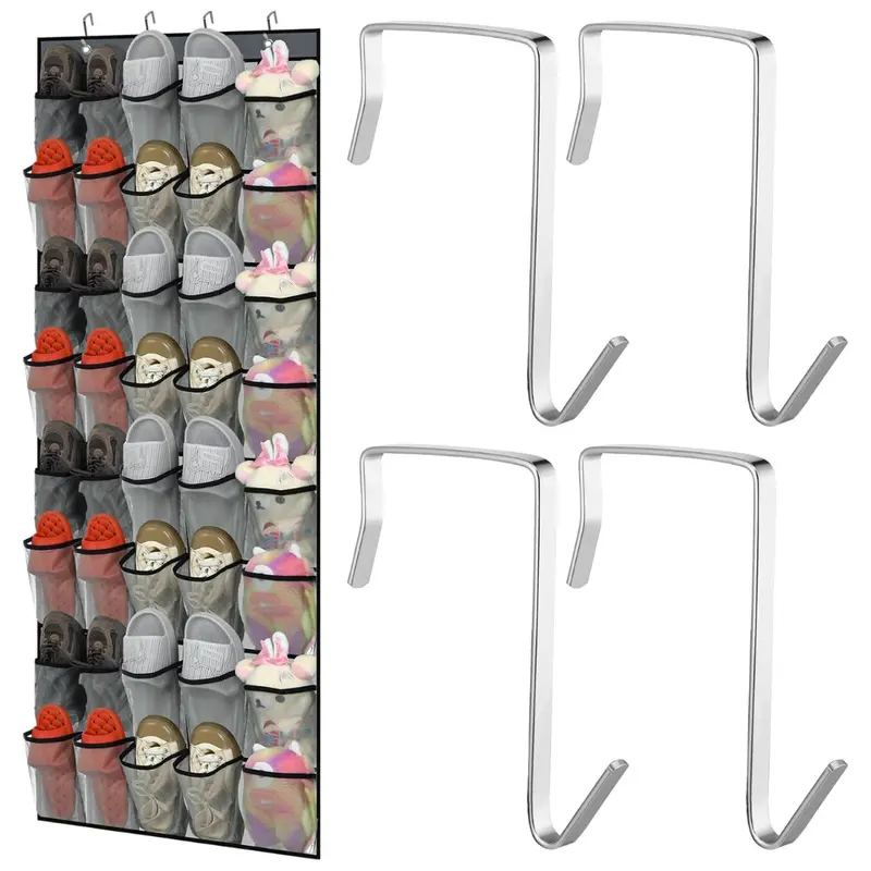 Windyun 40-Pocket Over-The-Door Shoe Organizer 1