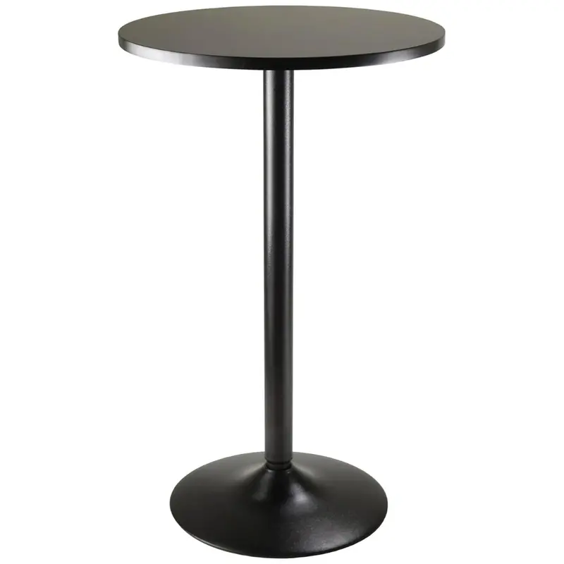 Winsome Obsidion Round Tall Pub Table 1