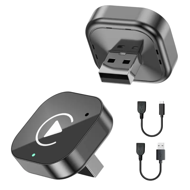 Wireless Carplay & Android Auto Adapter (Gloss Black) 1