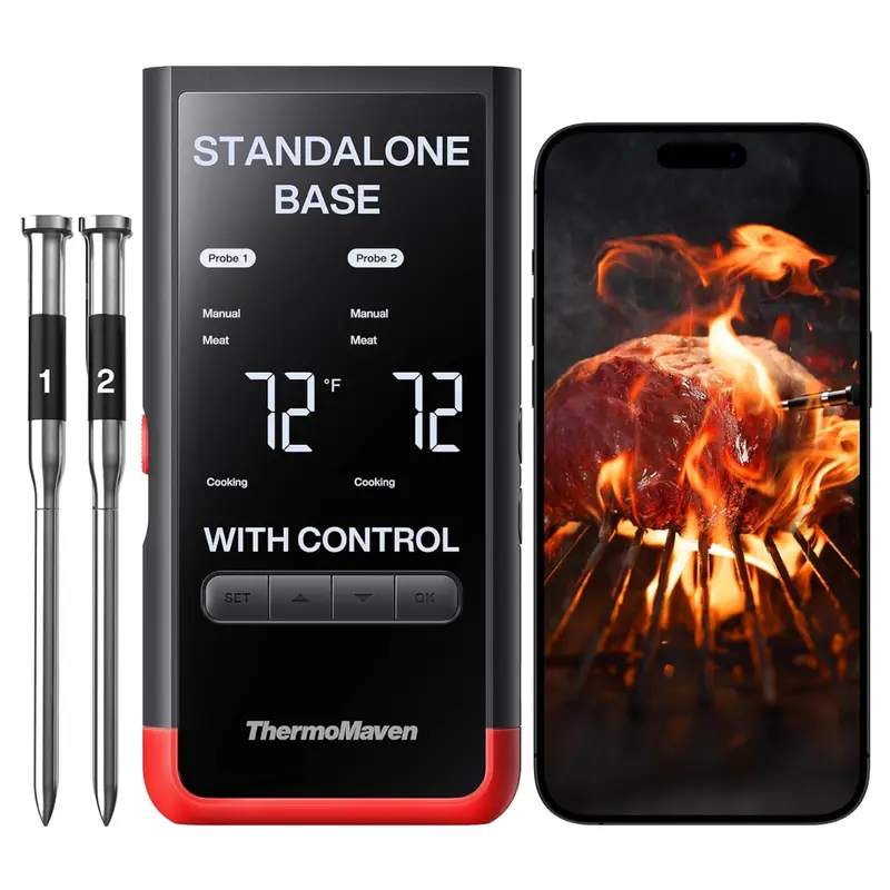 Wireless Digital Food Thermometer With Smart Display Base 1