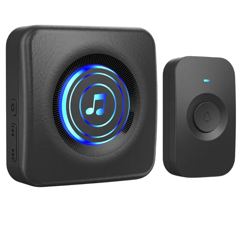 Wireless Doorbell With 3 Receivers 1 Button 1
