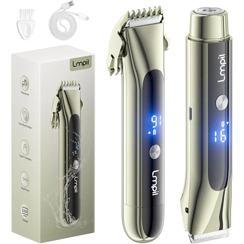Women's 2-In-1 Electric Razor With Dual Heads & Ceramic Blade 1