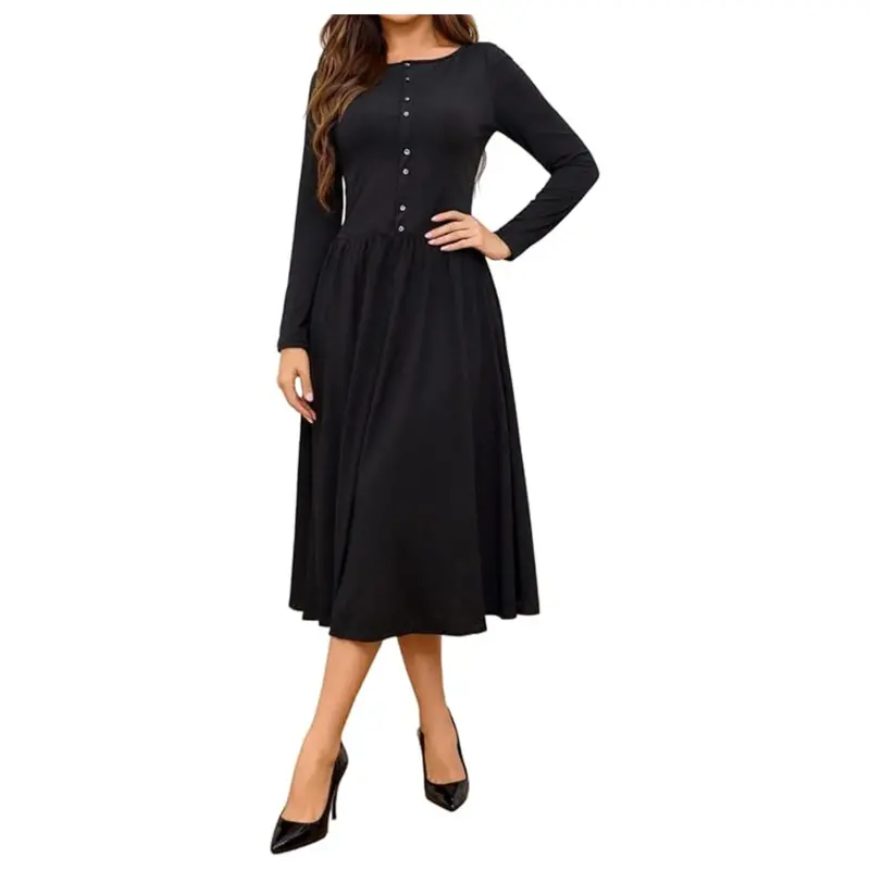 Women's A Line Swing Flare Dress (3 Colors) 1