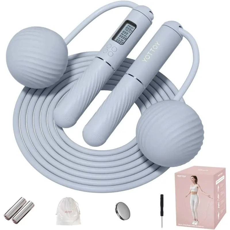 Women's Cordless Counter Ball-Weighted Jump Rope 1