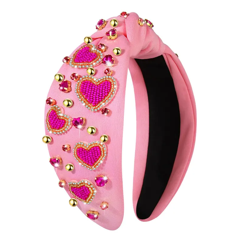 Women's Crystal Heart Headband 1