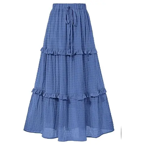 Women’S High Waist A-Line Midi Skirt (8+ Colors) 1