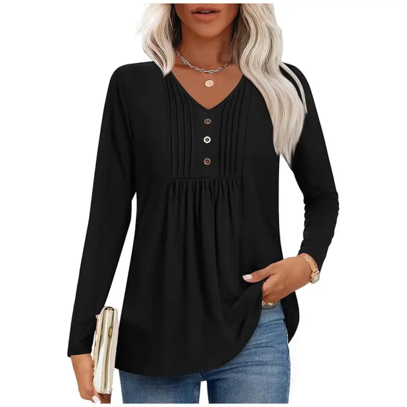 Women's Long Sleeve Tunic Tops 1