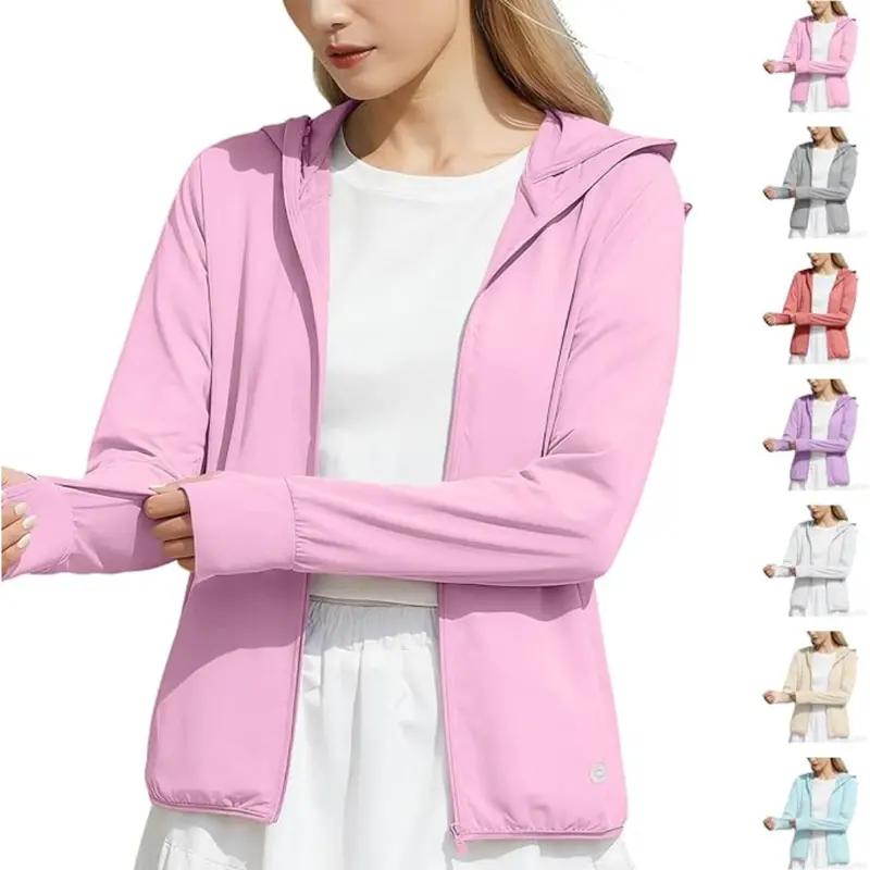 Women's Quick Dry Spf 50 Sun Protection Hooded Jackets 1