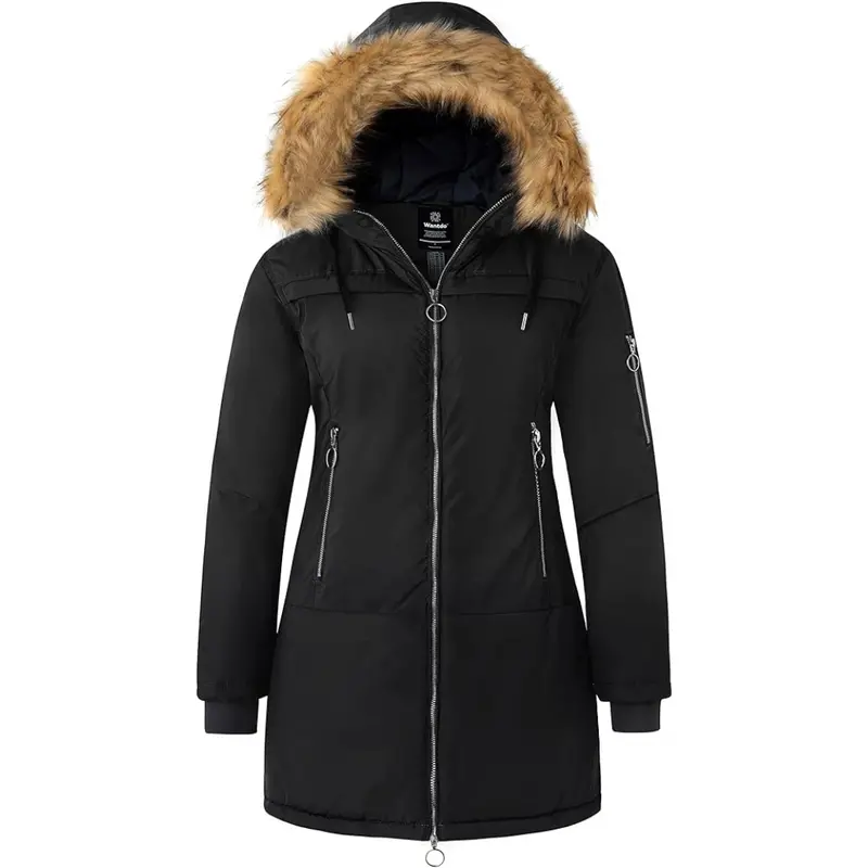 Women's Recycled Waterproof Long Winter Puffer Jacket 1