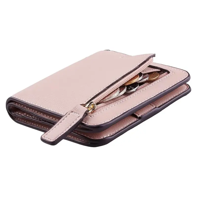Women's Rfid Blocking Small Bifold Leather Wallet (Various) 1