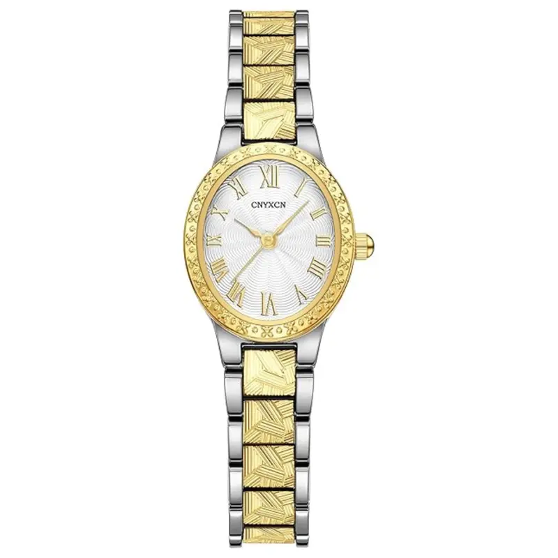 Women's Roman Numeral Dial Vintage Gold Watch 1