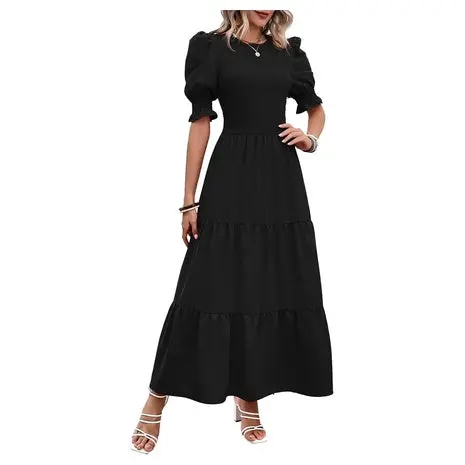 Women’S Smocked Floral Maxi Dress (25+ Colors) 1