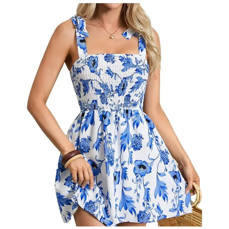 Women's Summer Floral Mini Dress (2 Colors) 1