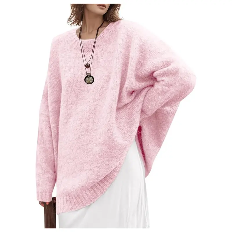 Women's Trendy Knit Sweater Crewneck Sweaters 1