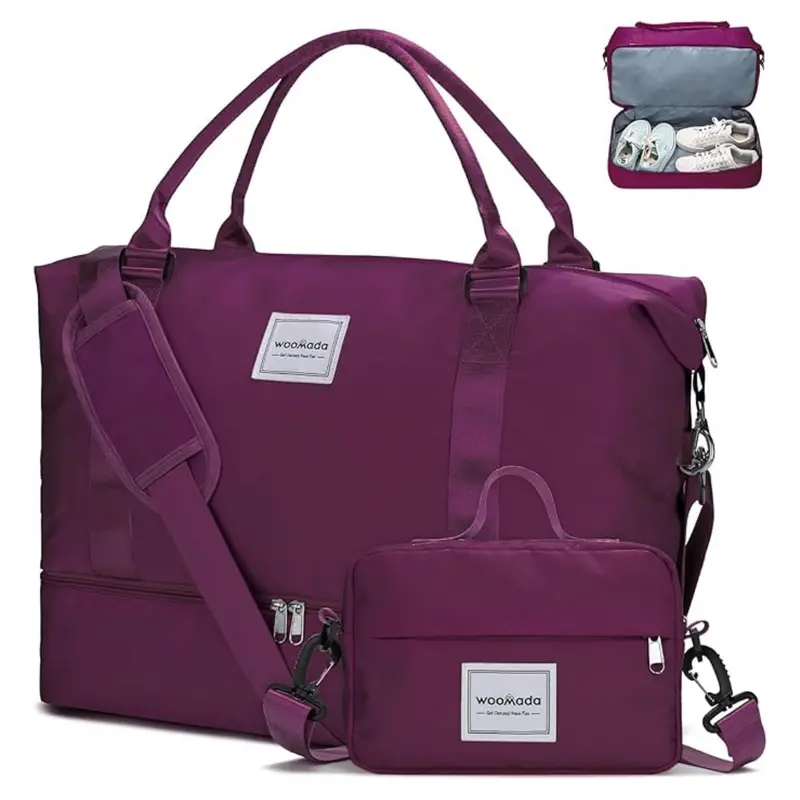 Women's Weekender Carry-On Travel Bags W/ Toiletry Bag (Various) 1
