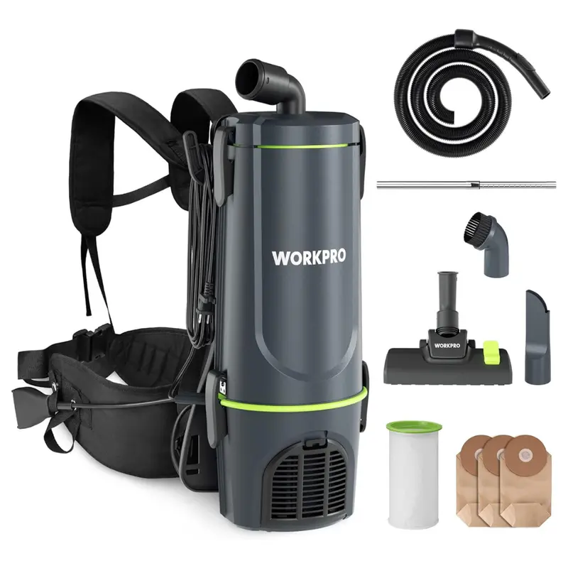 Workpro 6-Quart 1200W Motor Commercial Backpack Vacuum Cleaner 1