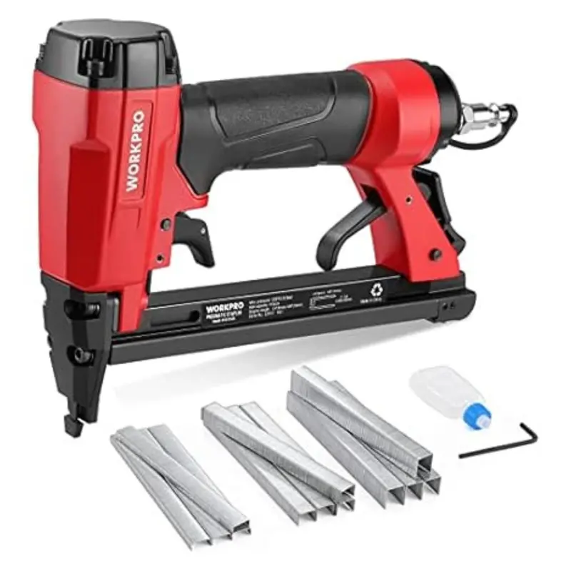 Workpro 8016 Pneumatic 21 Gauge Upholstery Staple Gun 1