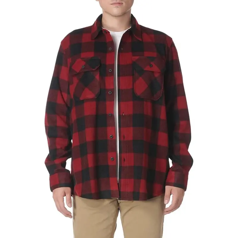 Wrangler Men's Long Sleeve Heavyweight Fleece Shirt 1