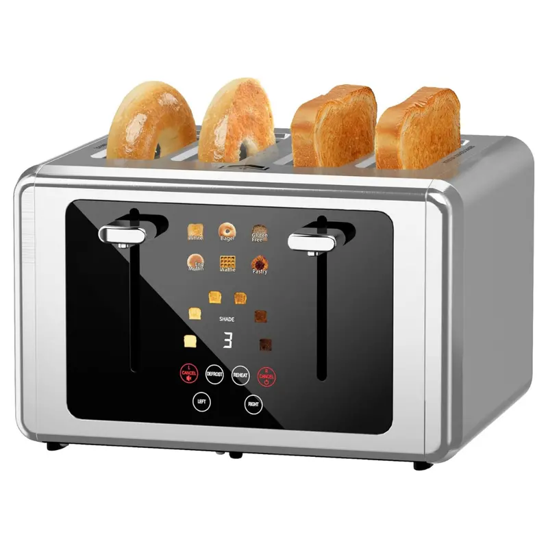 Wunly 4 Slice Digital Countdown Toasters 1