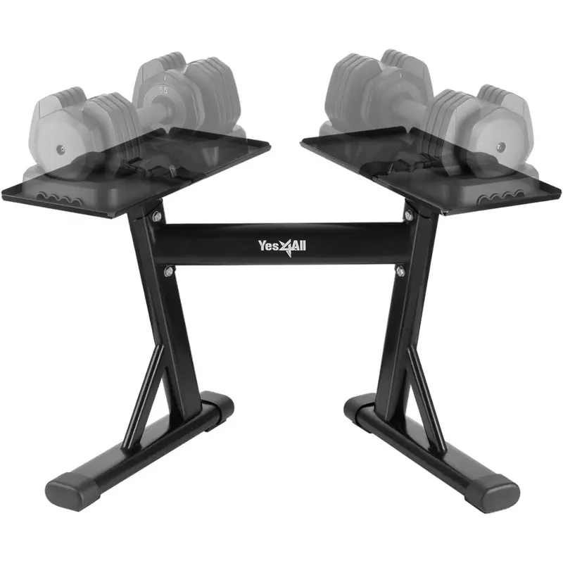 Yes4all 160-Lb Capacity Adjustable Dumbbell Stand With Strap 1