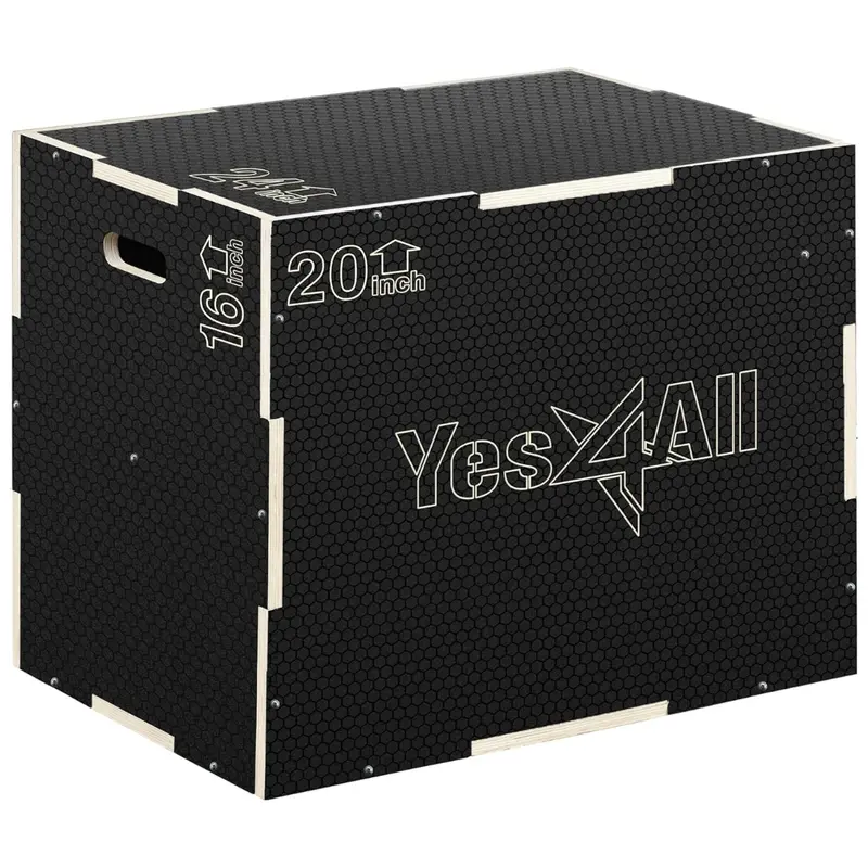 Yes4all 3 In 1 Non-Slip Wooden Plyo Box Box 1