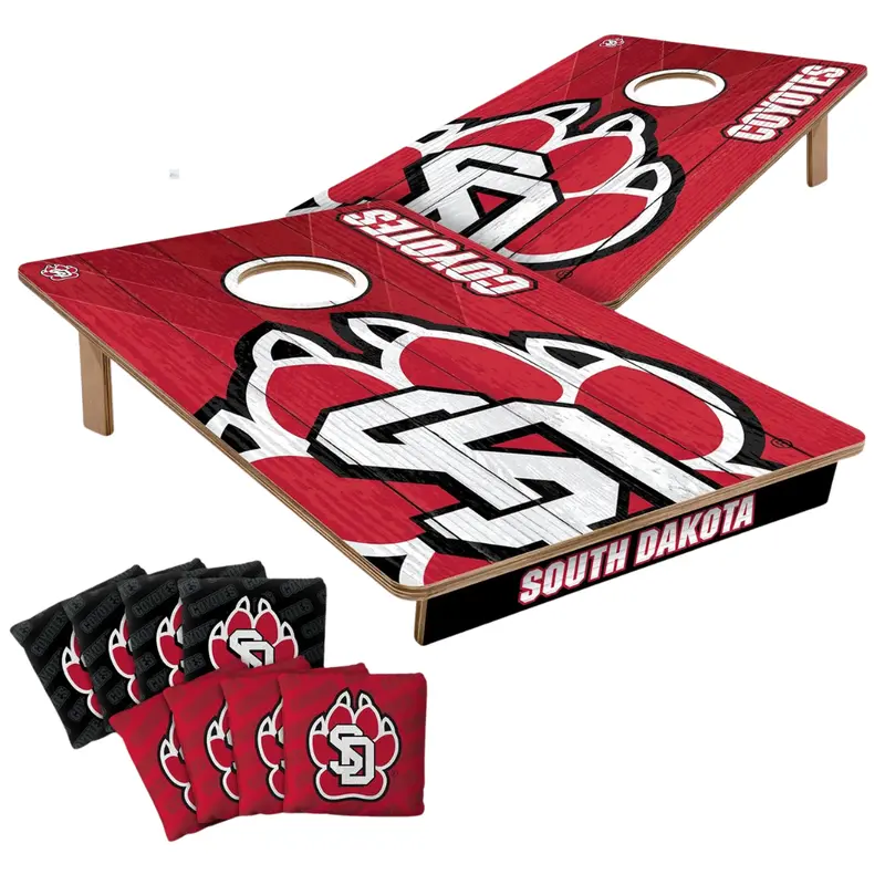 Youthefan Ncaa 2' X 3' Wood Cornhole Game With Logo Bags 1