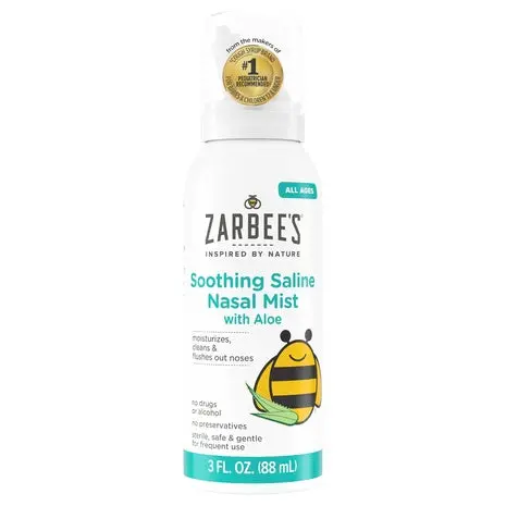 Zarbee’S Soothing Saline Nasal Mist With Aloe 1