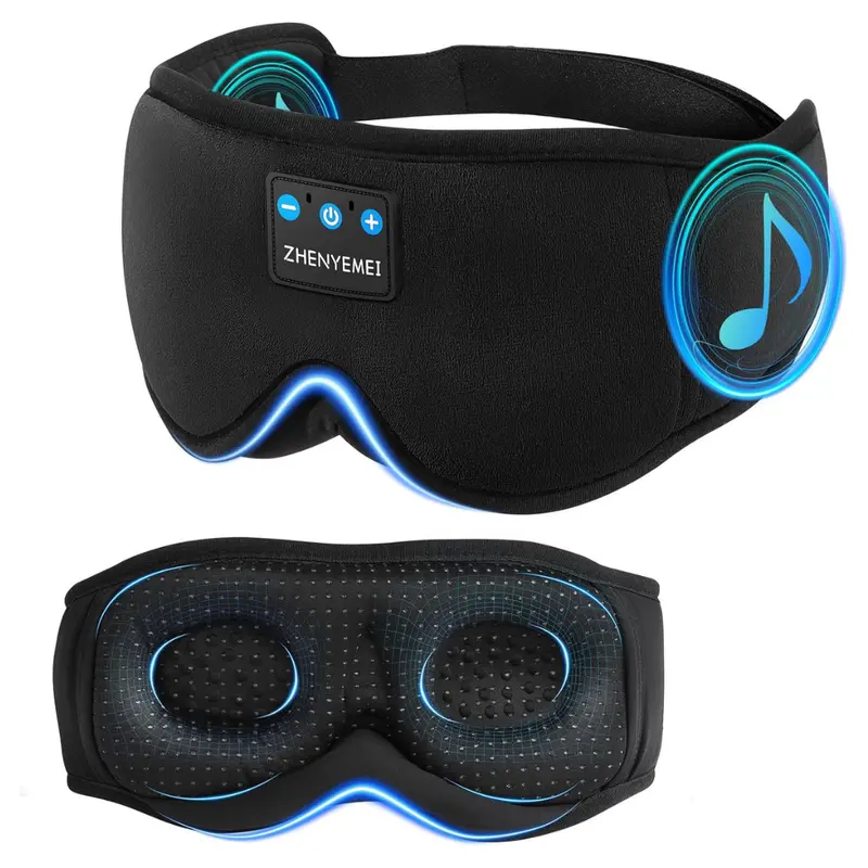 Zhenyemei Wireless 3D Sleep Mask W/ Bluetooth Headphones 1