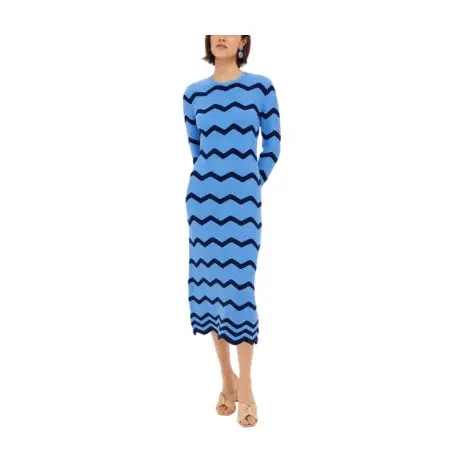 Zig-Zag Knit Midi Dress 1