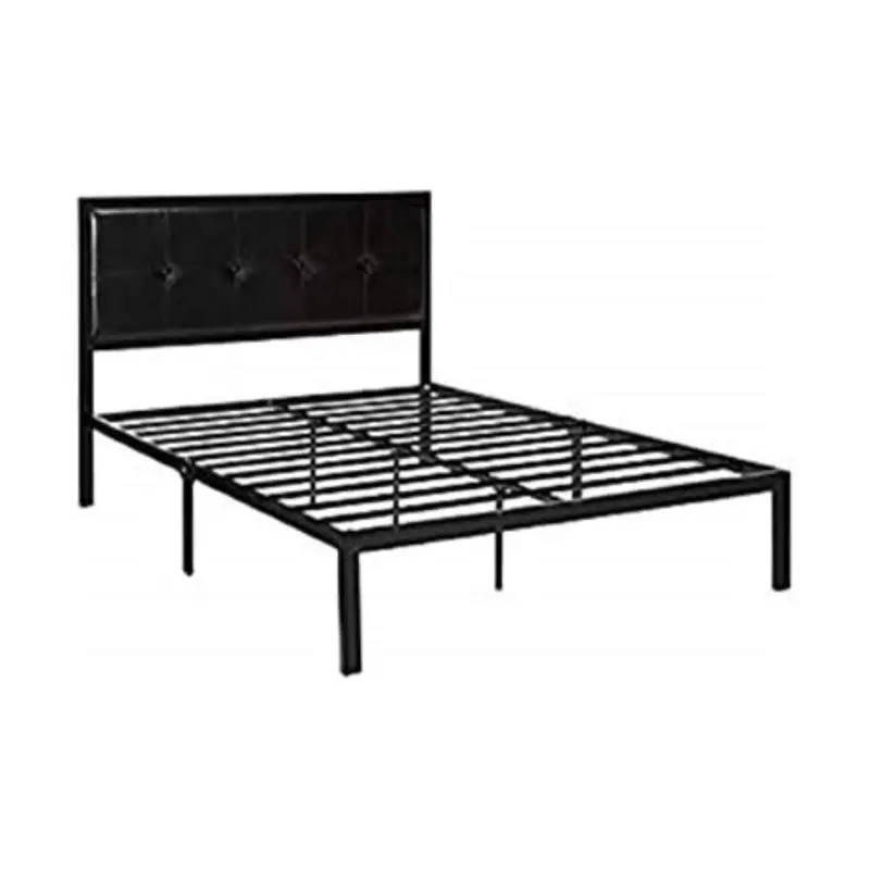 Zinus Cherie Faux Leather Classic Platform Full Size Bed Frame 1