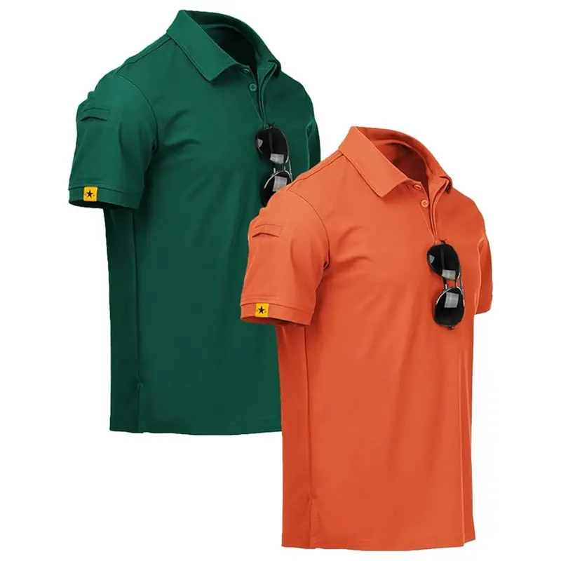 Zity Men's 2 Pack Performance Polo Shirts (Various) 1