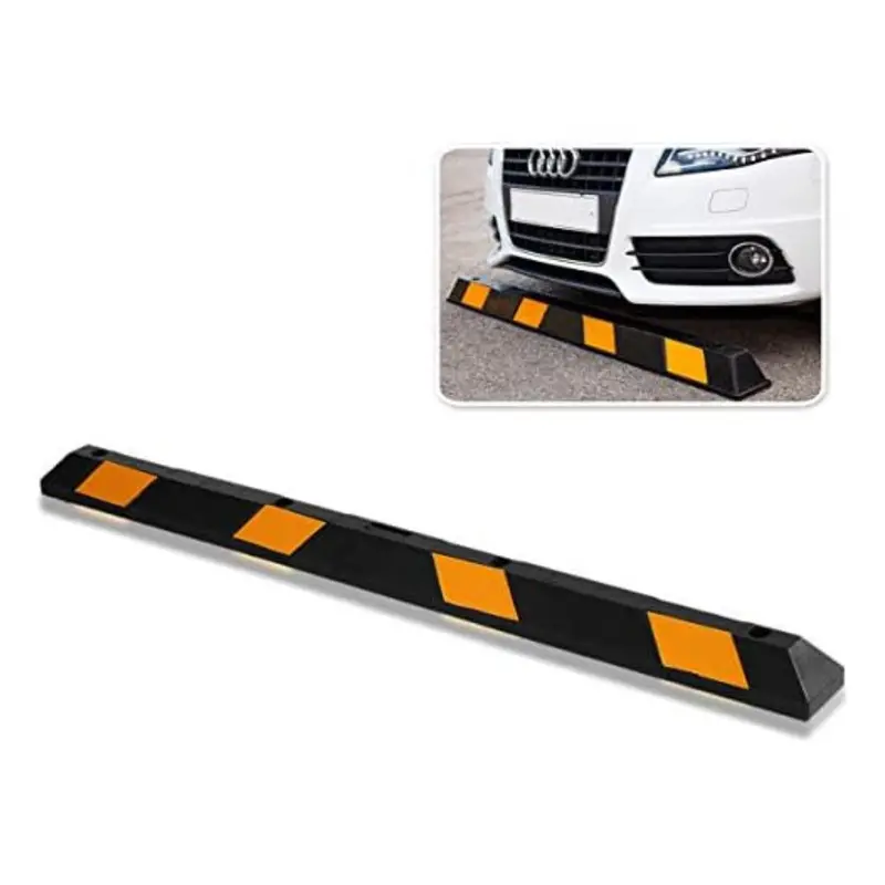 Zone Tech 72" Heavy Duty Rubber Parking Guide 1