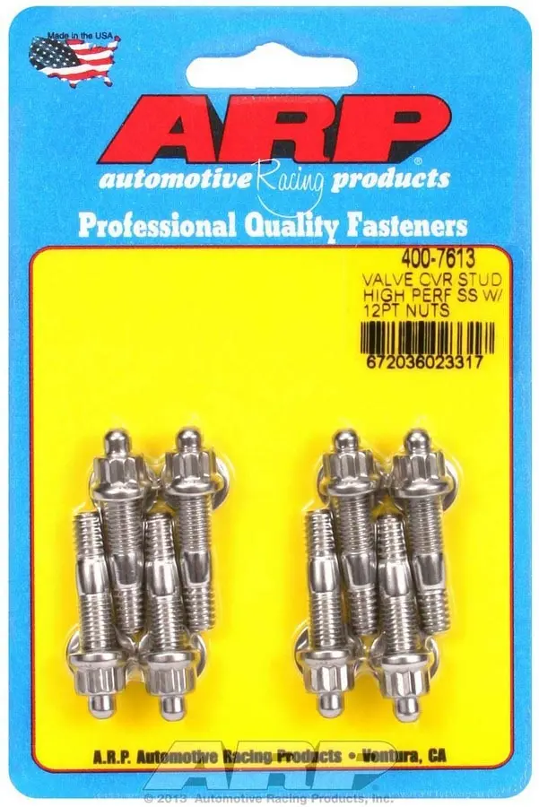 Arp 400-7613 Stainless Steel 12-Point Valve Cover Stud Kit (8 Pcs) 1