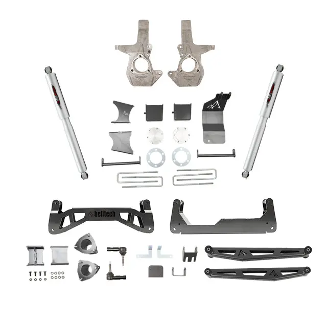 Belltech 150201Bk 7-Inch Lift Kit – Includes Rear Trail-Performance Shocks Only 1