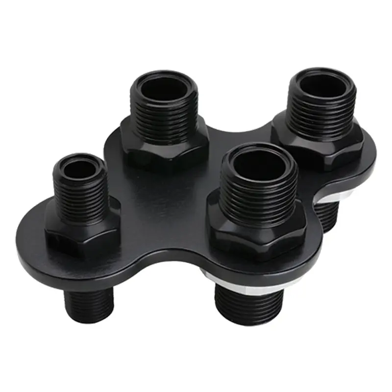 Billet Specialties Blk66920 4-Port A/C And Heater Bulkhead – Black Finish 1