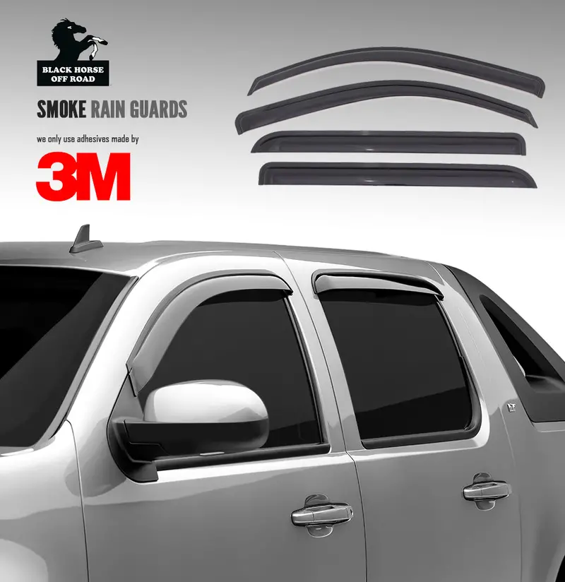 Black Horse Off Road Smoke Acrylic Tape-On Decal – Sleek, Removable Exterior Accent 1