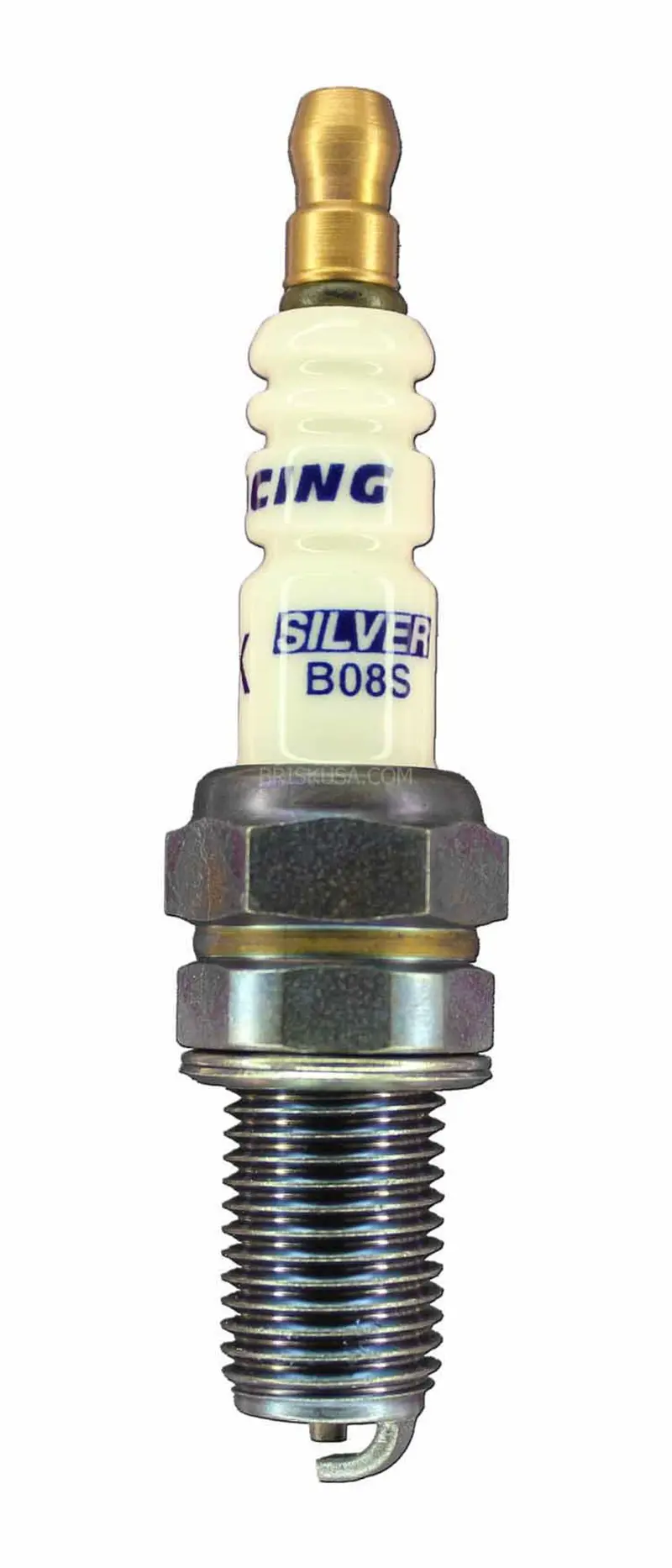 Brisk B08S Silver Racing Spark Plugs – High-Ignition Power For Performance Engines 1