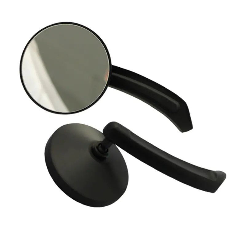 Cipa 01931 Compact Round Motorcycle Mirror Kit – Black, Left & Right 1