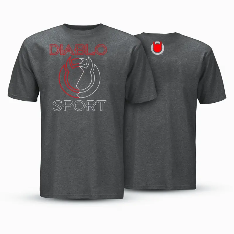 Diablosport G1051 Gray Logo T-Shirt – Small Size 1