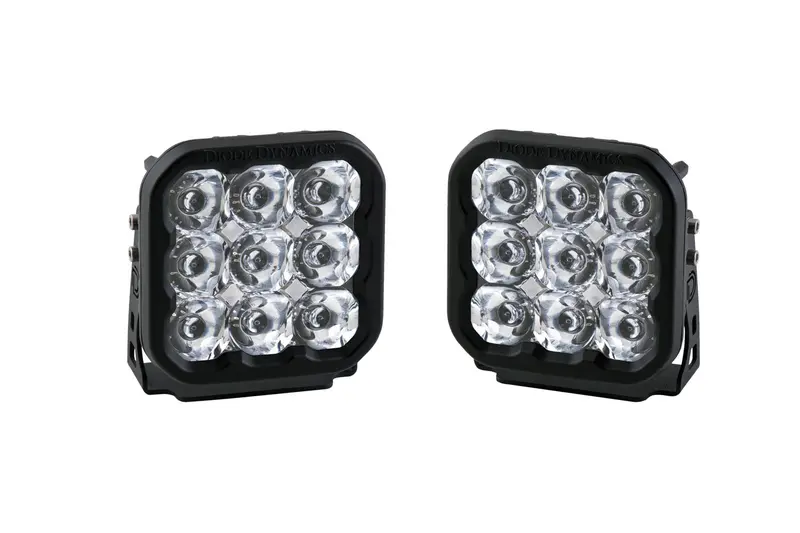 Diode Dynamics Ss5 Led Spot Pod Pair – White Sport Beam, Ip67-Rated, Plug-And-Play Installation 1