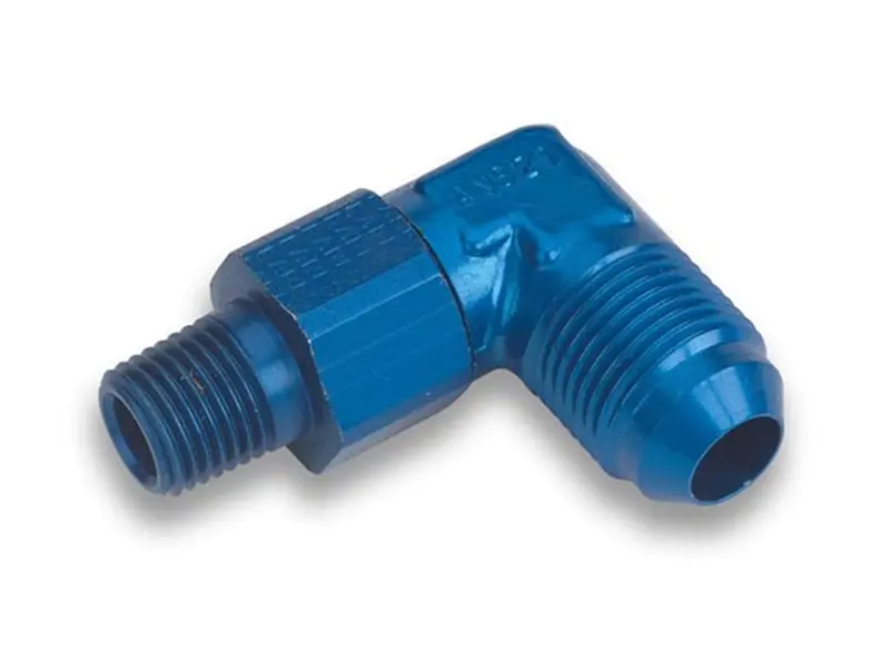 Earl’S 922113Erl 90-Degree Aluminum An-To-Npt Adapter Fitting 1