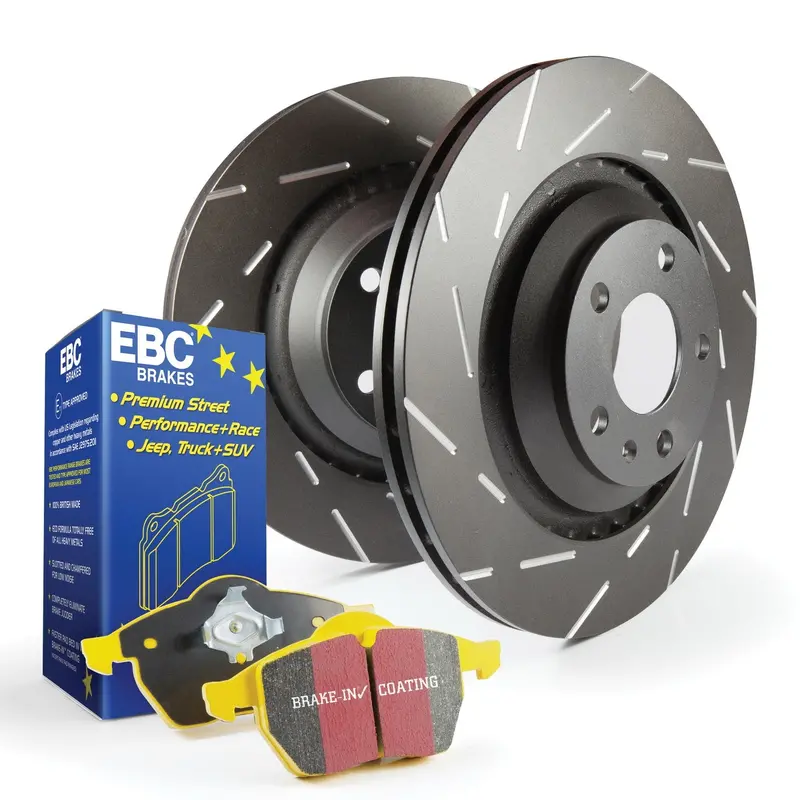 Ebc S9 Brake Kit: Yellowstuff Pads + Usr Drilled & Slotted Rotors 1
