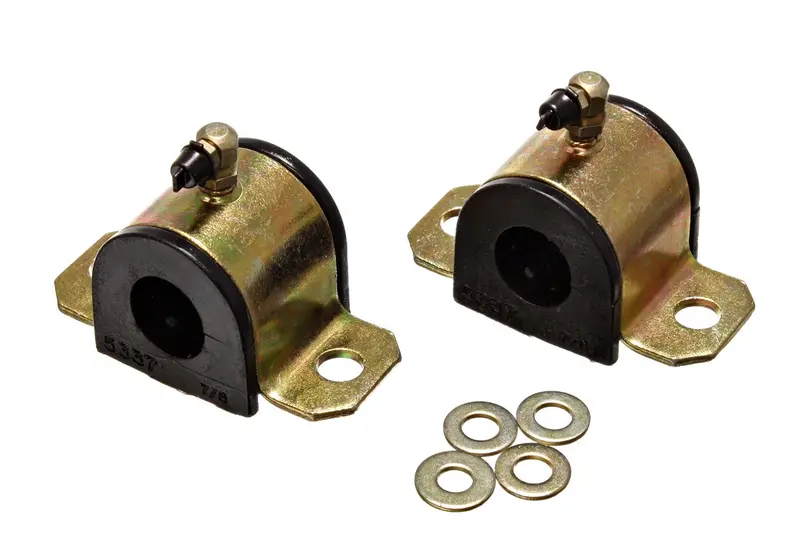 Energy Suspension 8.5124G Sway Bar Bushing Set; Black; Front; Bar Dia. 22Mm; Performance Polyurethane; 1