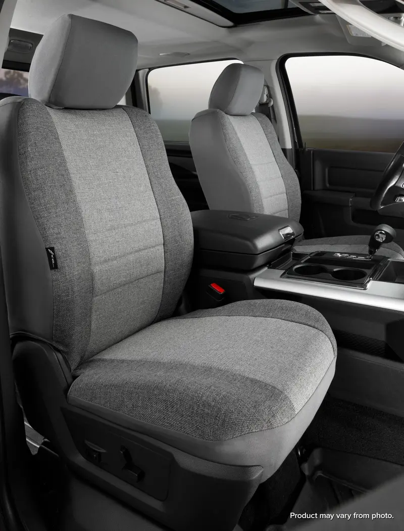 Fia Oe39-72 Gray Oe™ Custom Seat Cover; Tweed; Gray; Bucket Seats; 1