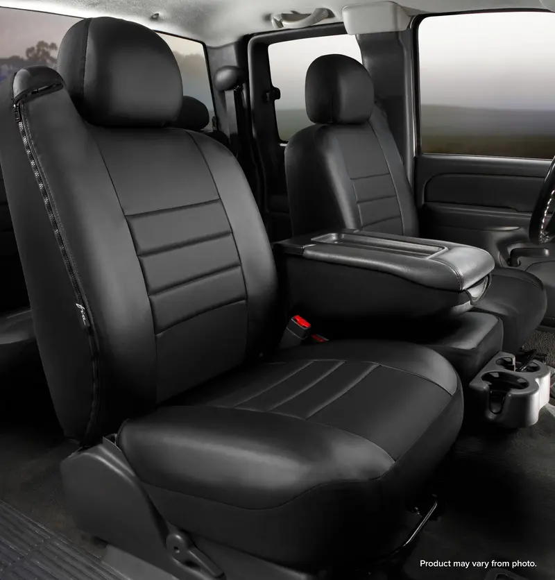 Fia Sl68-16 Leatherlite Custom Seat Cover – Black-On-Black Fit For Modern Interior Styling 1