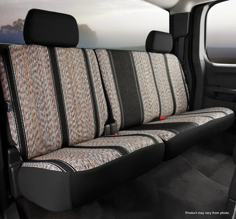 Fia Wrangler Custom Seat Covers – Saddle Blanket Pattern In Black, Split 60/40 Layout (Tr48-3) 1