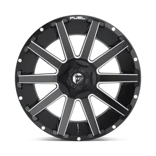 Fuel 1Pc D61620908250 D616 20X9 8X6.5 Mt-Blk-Mil 01Mm 1