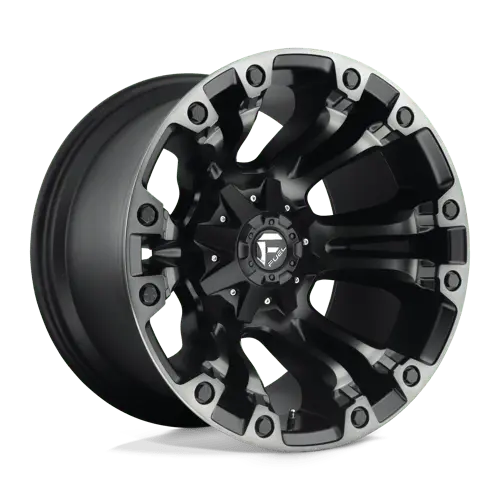 Fuel D85118902645A 18X9 Inch Alloy Wheel – 5X4.5/5.0 Dual Bolt Pattern, Matte Black/Grey, -12Mm Offset 1