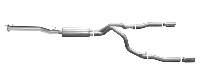 Gibson 65661 Dual Split Cat-Back Exhaust System – Stainless Steel 1